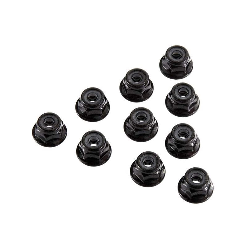 Axial AX31250 Serrated Nylon Lock Nut Black 4mm _10_ - RC-Zubehoer