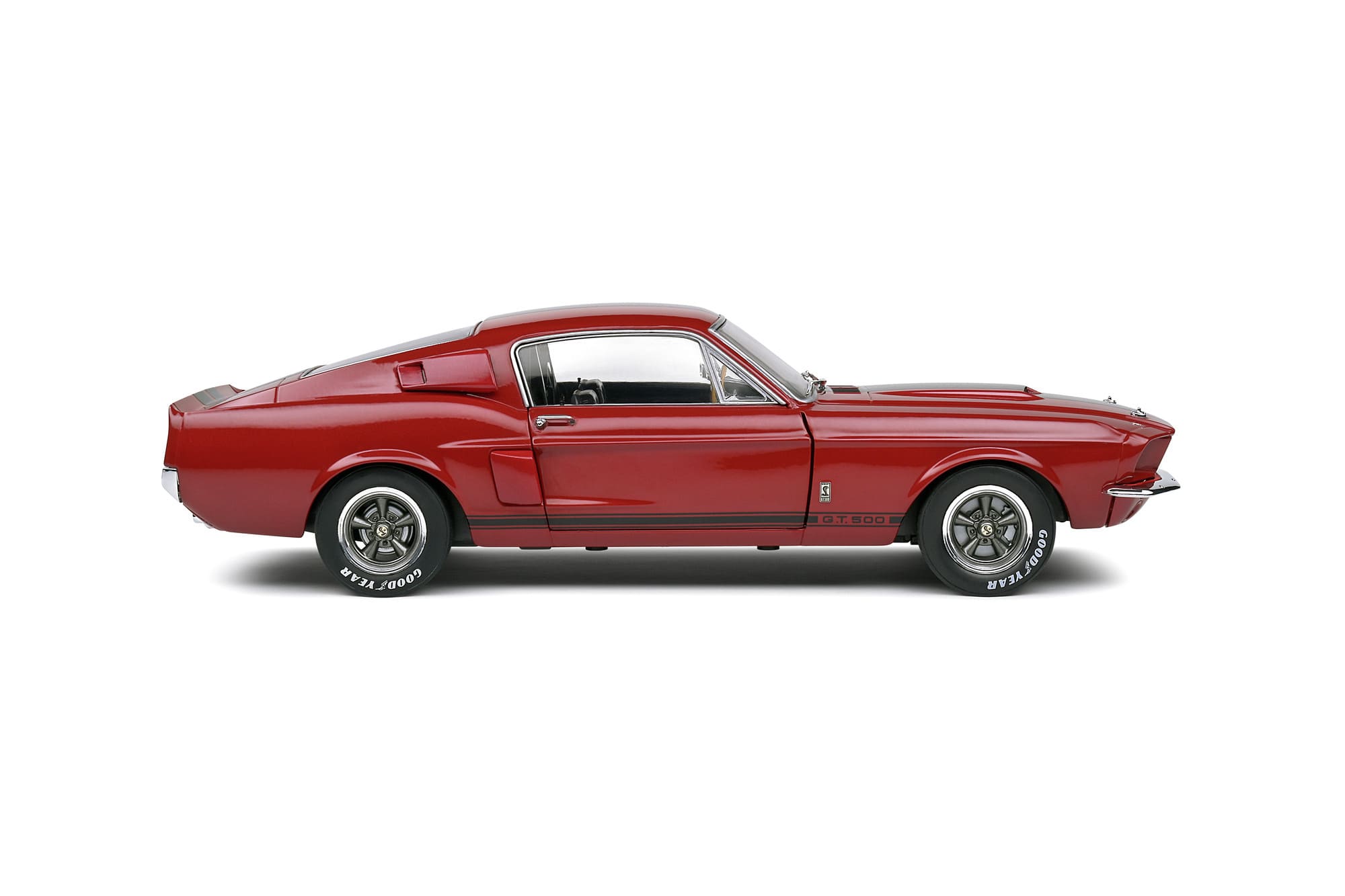 Solido Shelby Mustang GT500 1967 Modellauto 1_18 Burgunder Rot