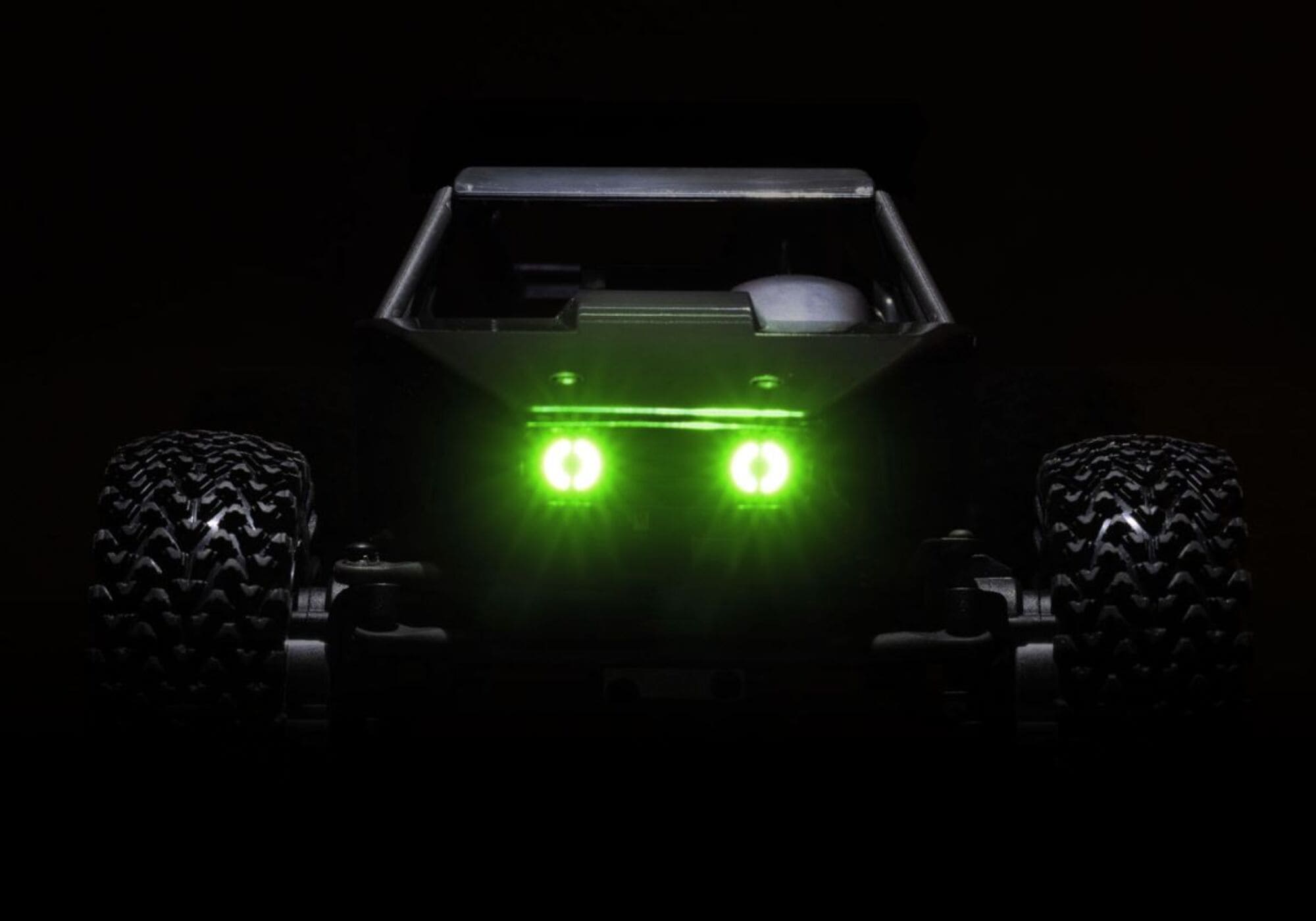 Traxxas TXC-4M gruene LED-Scheinwerfer 12087-GRN fuer Extreme Crawler 1_18 mit direktem Empfaengeransch