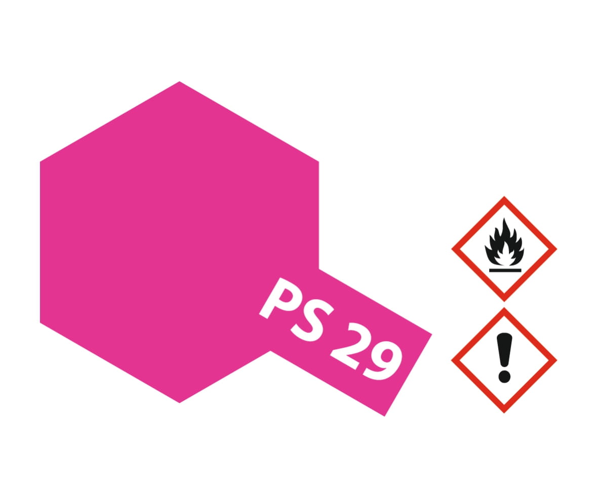 Tamiya PS-29 NEON-ROSA Sprühfarbe 100ml für Polycarbonat ( Lexanfarbe )