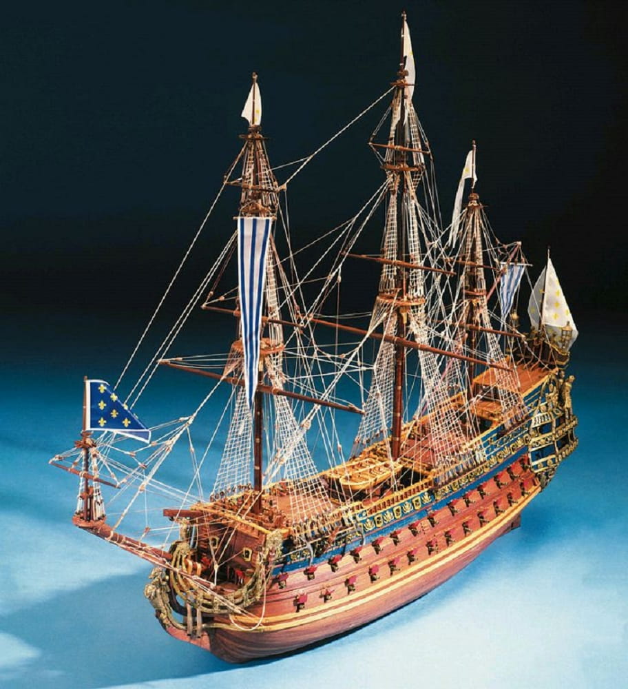 Le Soleil Royal 1_77 Modellbaukasten – Historisches Schiffsmodell aus Holz