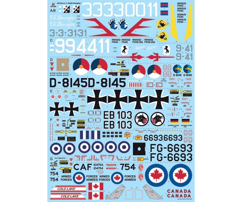 Italeri 1:32 F-104G/S - RF-104G Starfighter Italeri 1:32 F-104G/S - RF-104G Starfighter