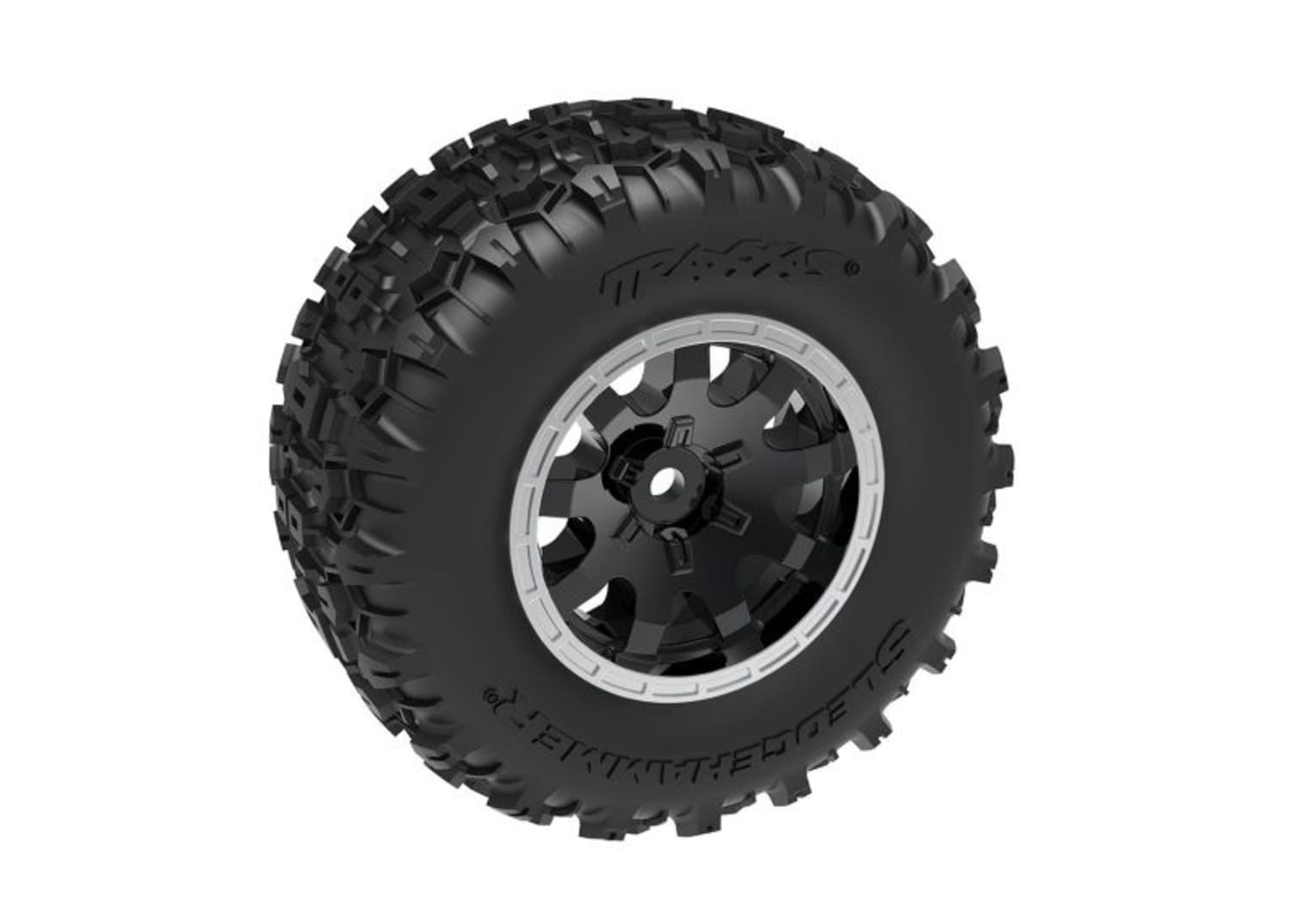 Traxxas Reifen auf Felgen schwarz Sledgehammer hinten _2_ - RC-Zubehoer