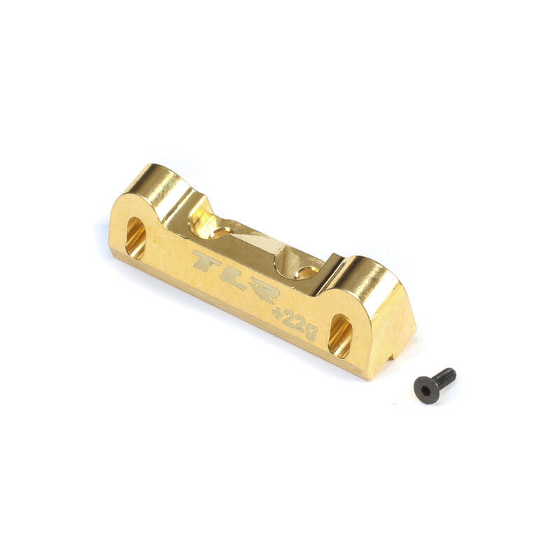 Losi Brass Hinge Pin Brace, LRC +22g: 22 5.0