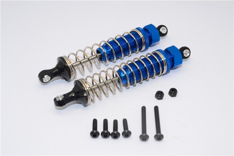 GPM Alu Daempfer 95mm hinten blau fuer Tamiya TT02B - RC-Zubehoer