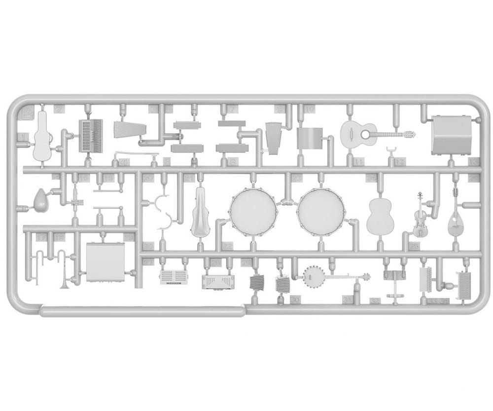 MiniArt 1_35 Figur-Set Reisende Musike Plastik Modellbausatz - RC-Zubehoer