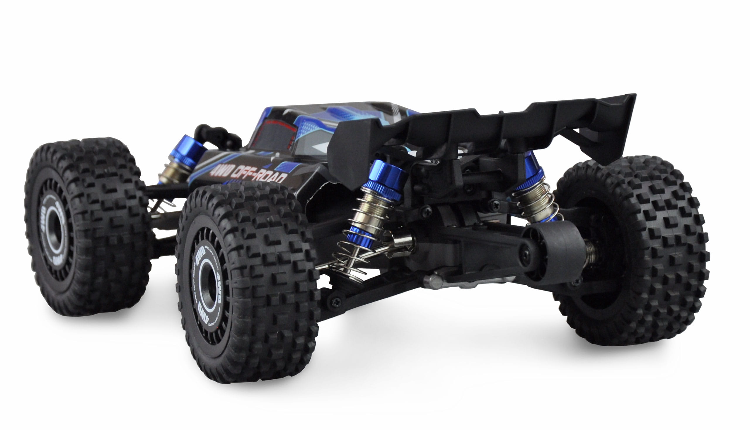 Amewi Hyper GO Buggy Brushless 3S 4WD 1_16 RTR in Blau – Offroad Buggy mit 62 km_h_ Aluminiumkompone