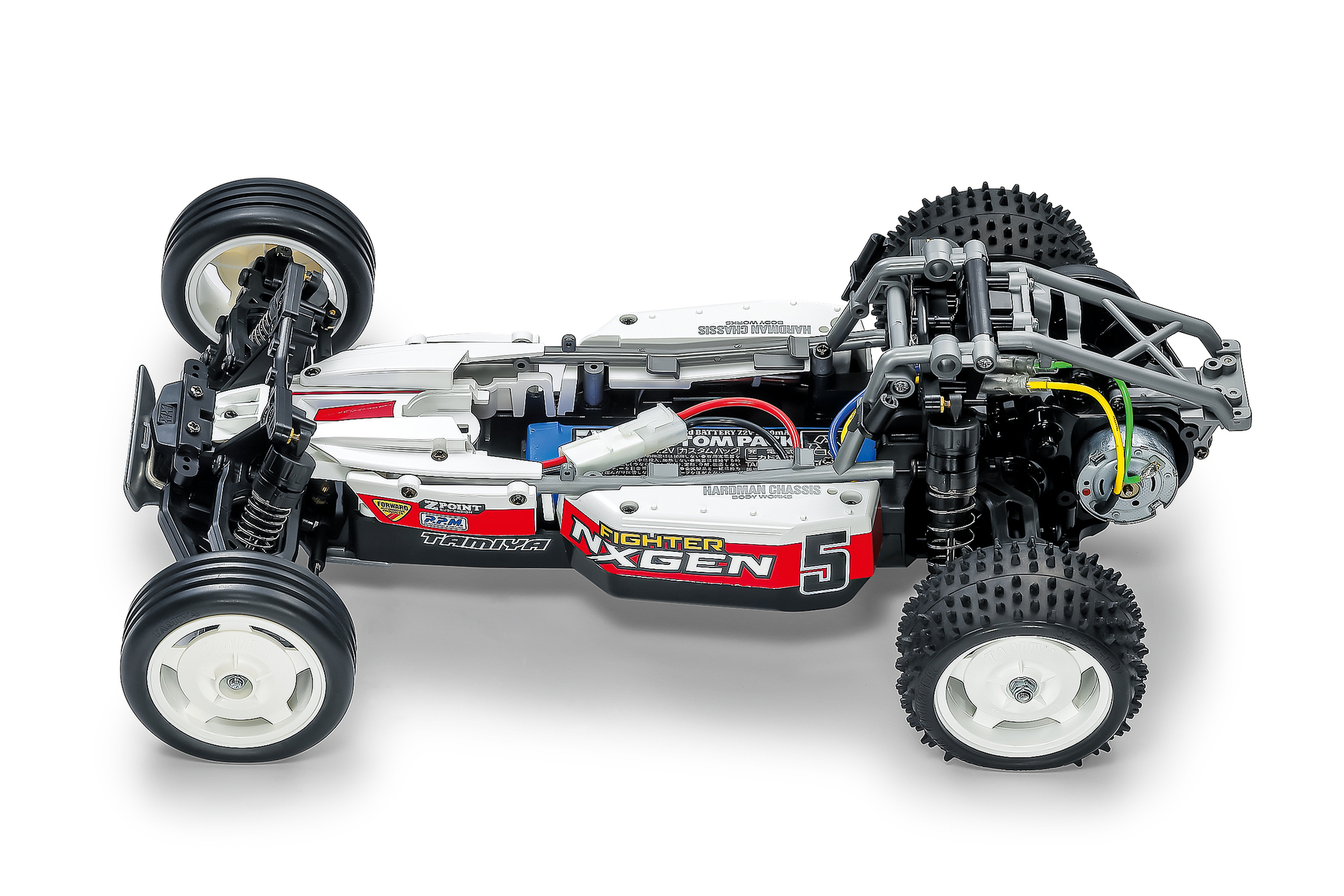 Tamiya DT-04 NXGEN Fighter Buggy 1_10 Bausatz Set mit Akku Ladegeraet und Fernsteuerung - RC-Zubehoer