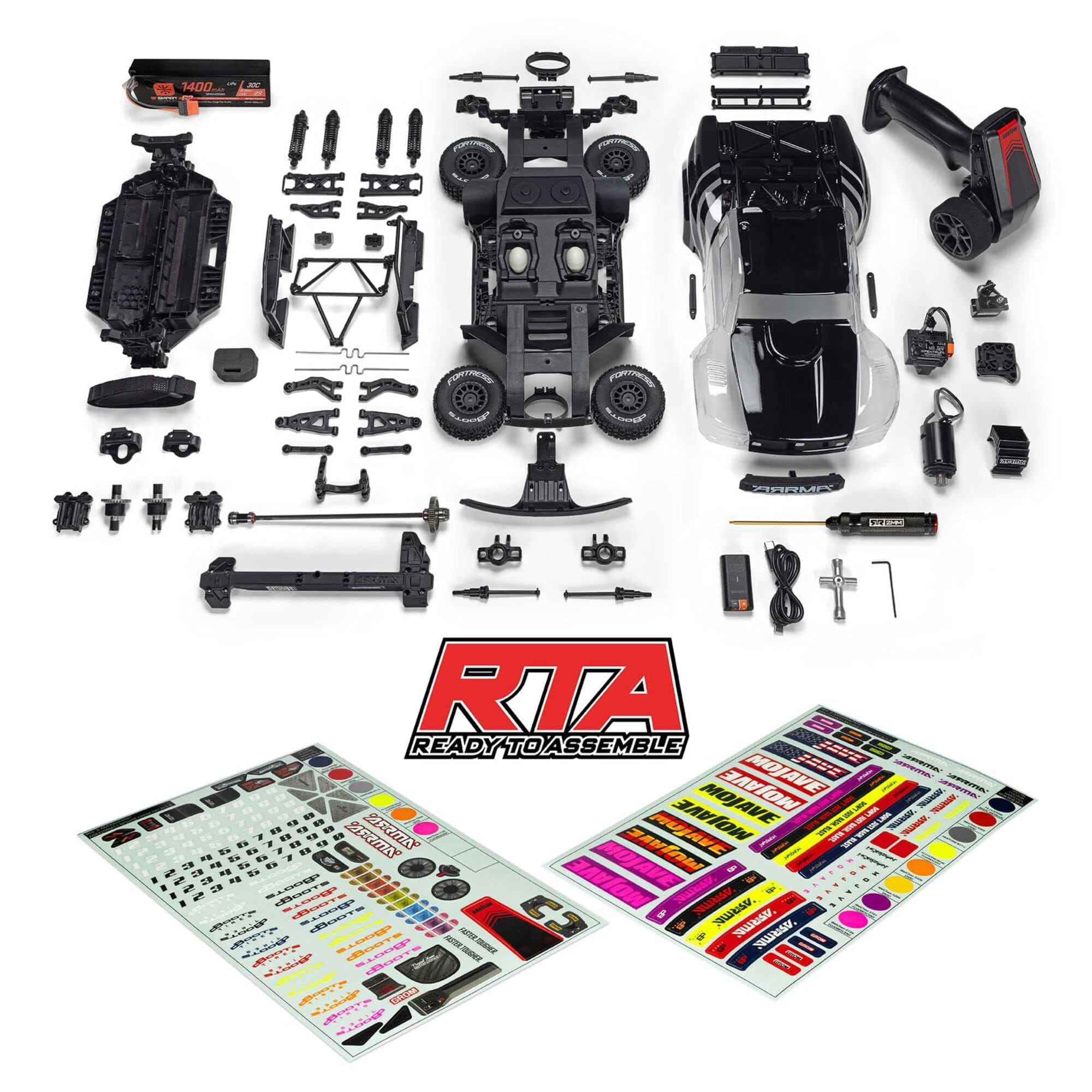 Arrma RC Mojave Grom 4X4 RTA Desert Truck 1_16 mit Akku