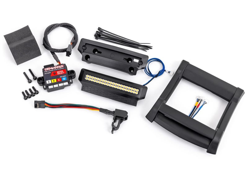 Traxxas LED Licht-Kit komplett (inkl. Bumper & Dach-Schutzplatte)
