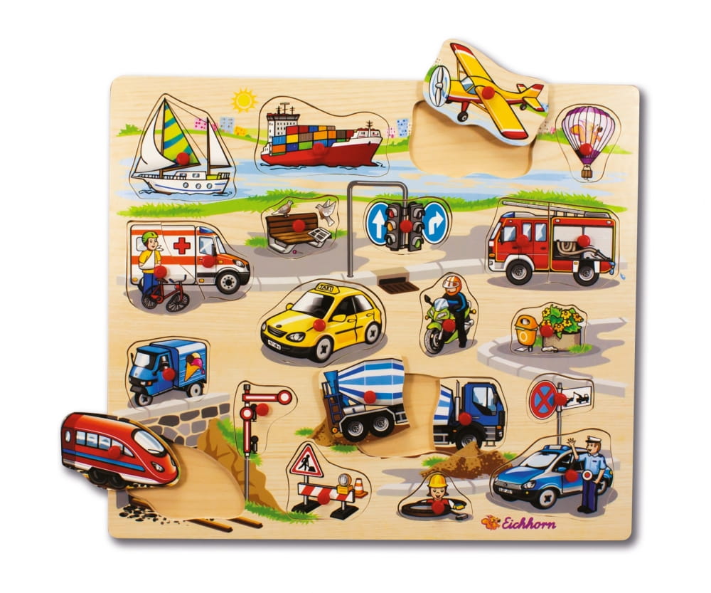 Eichhorn Steckpuzzle, 3-sort. Lieferumfang 1 Stück