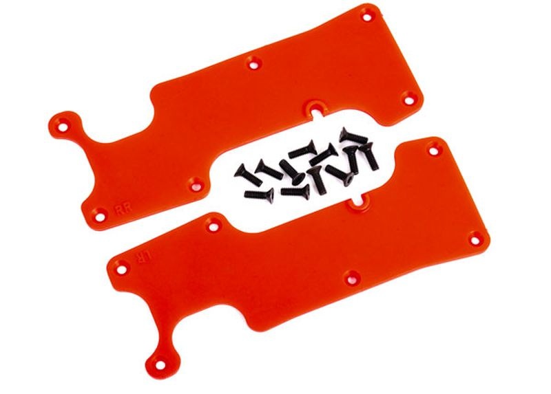 Traxxas Querlenker-Abdeckung rot hinten l_r _ Schrauben - RC-Zubehoer