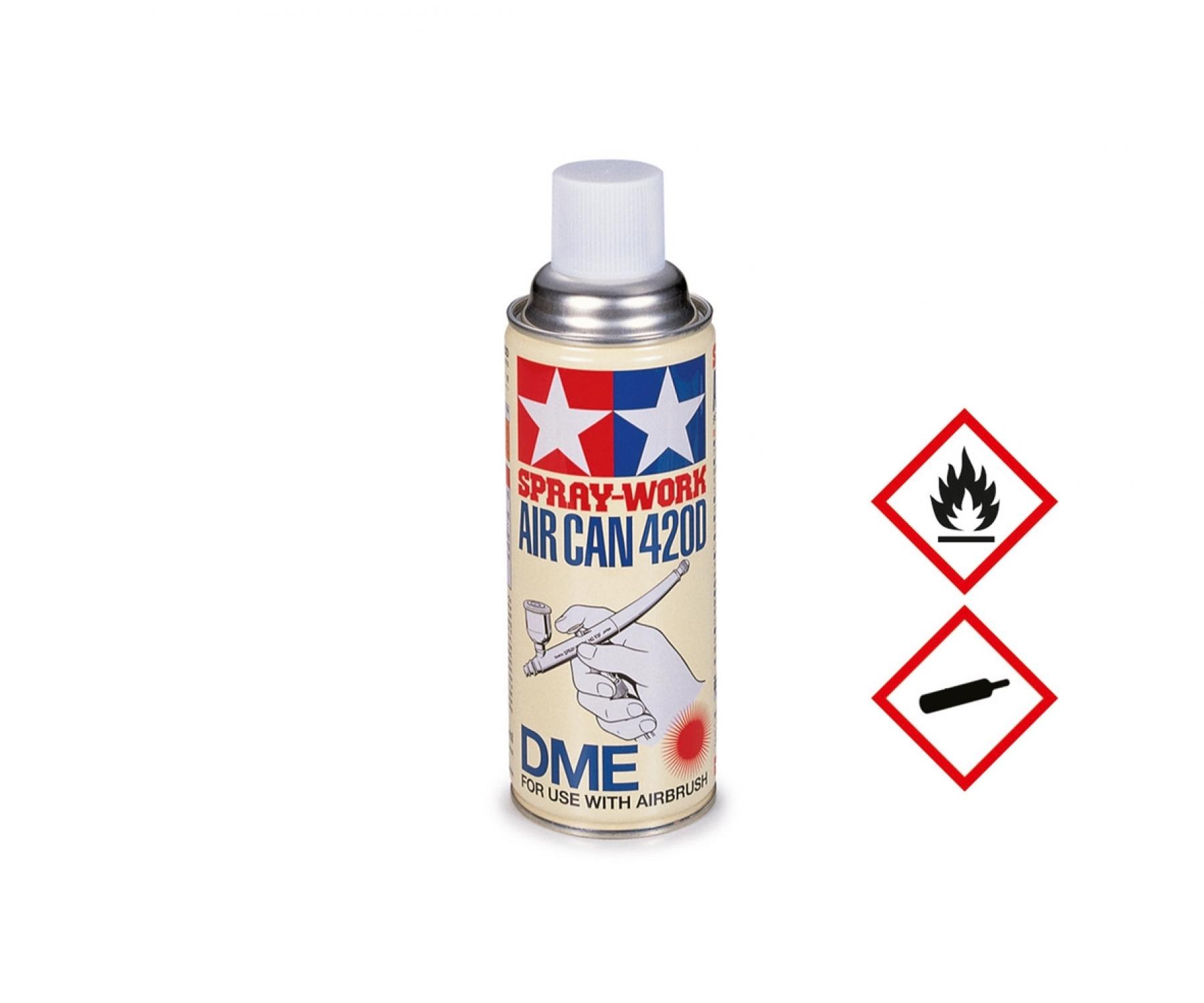 Tamiya SW Treibmitteldose 420ml Druckluft fuer den Betrieb von Spritzpistolen im Modellbau