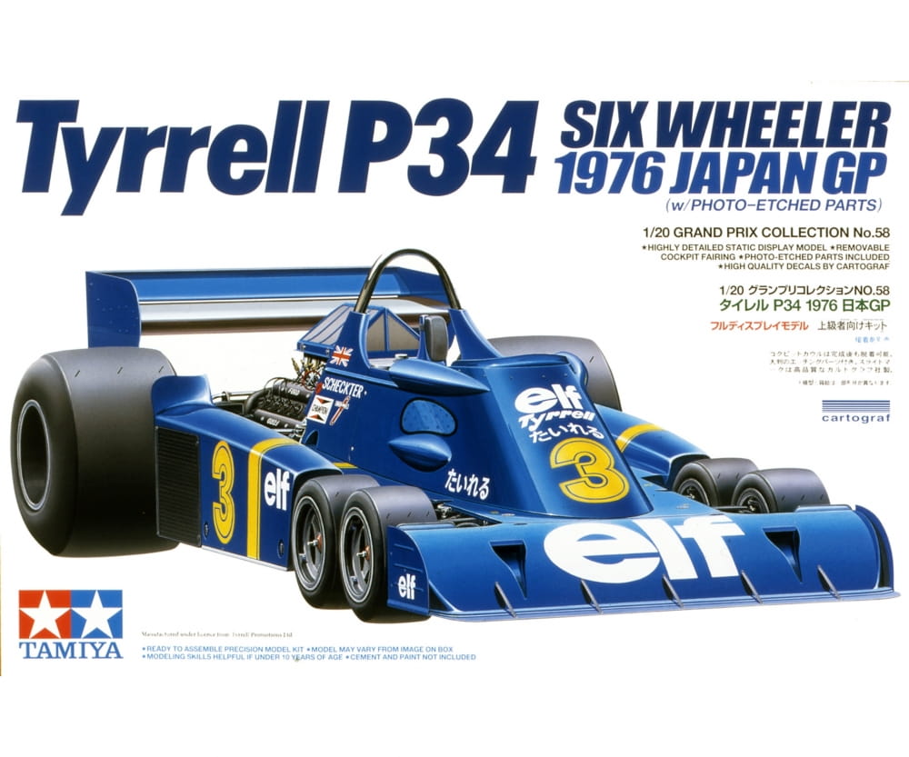 Tamiya Tyrell P34 76 JPGP m. Photoaetzt 1_20 Platik Modellbau Auto Bausatz - RC-Zubehoer