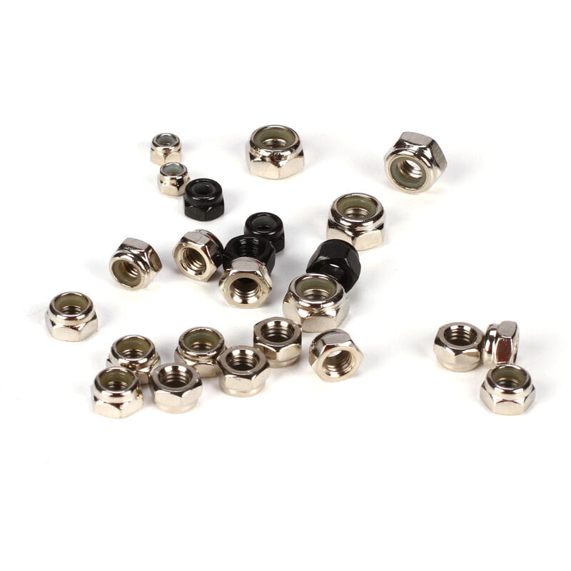 Losi Lock Nut Asst. 3_4_5_6MM _24__ 5TT - RC-Zubehoer