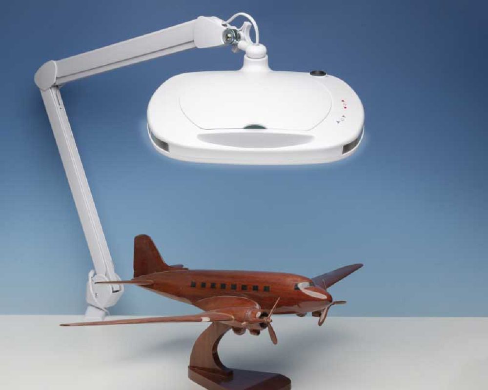 Krick Standlupe XL LED dimmbar 180x150mm