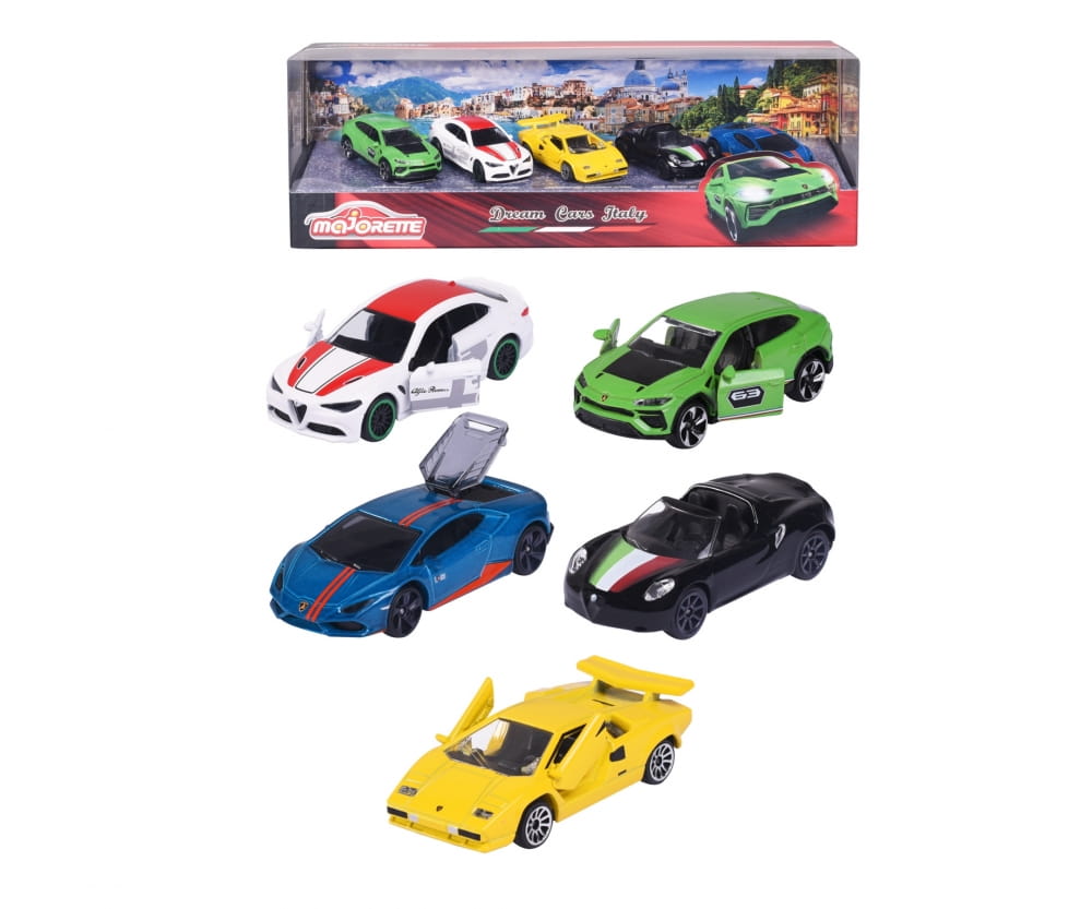 Majorette Dream Cars Italy, 5 Pieces Giftpack