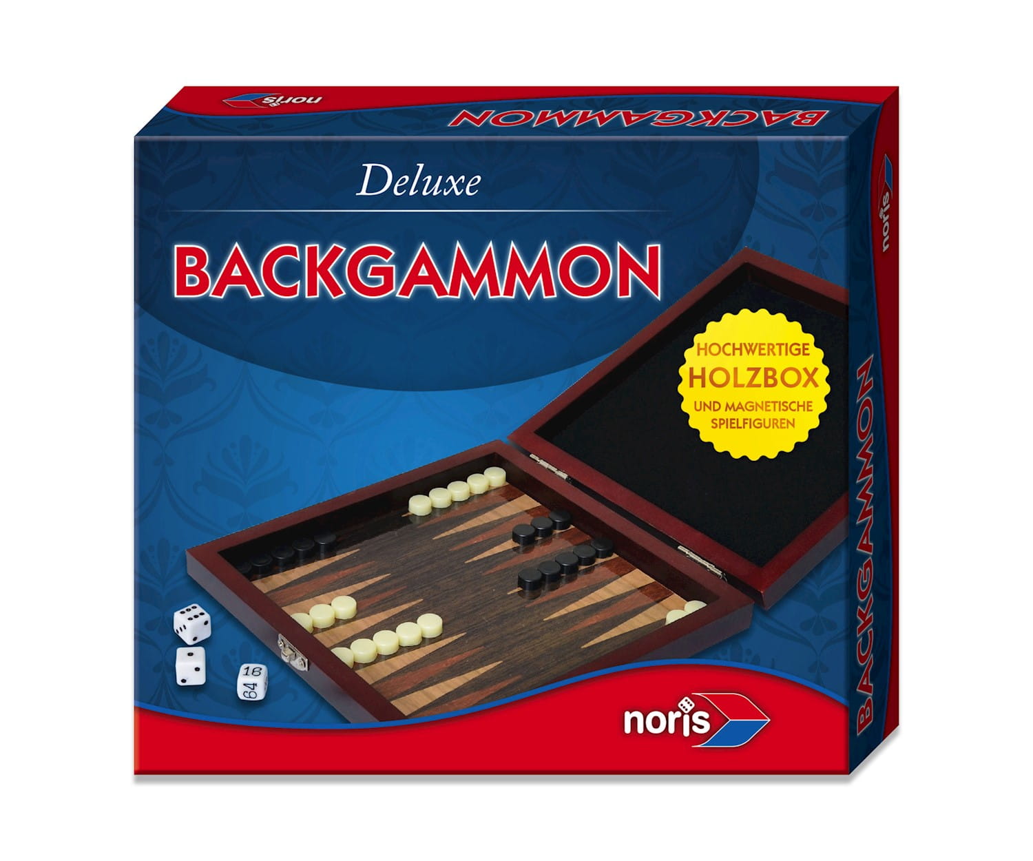 Noris Deluxe Reisespiel Backgammon Noris Deluxe Reisespiel Backgammon