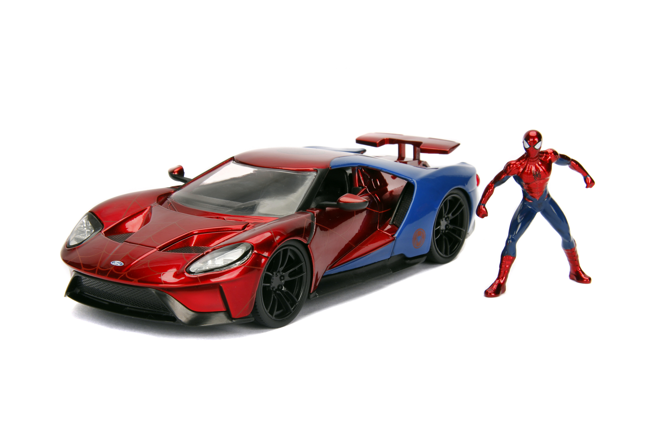 Jadatoys Modellauto Marvel Spiderman 2017 Ford GT 1:24