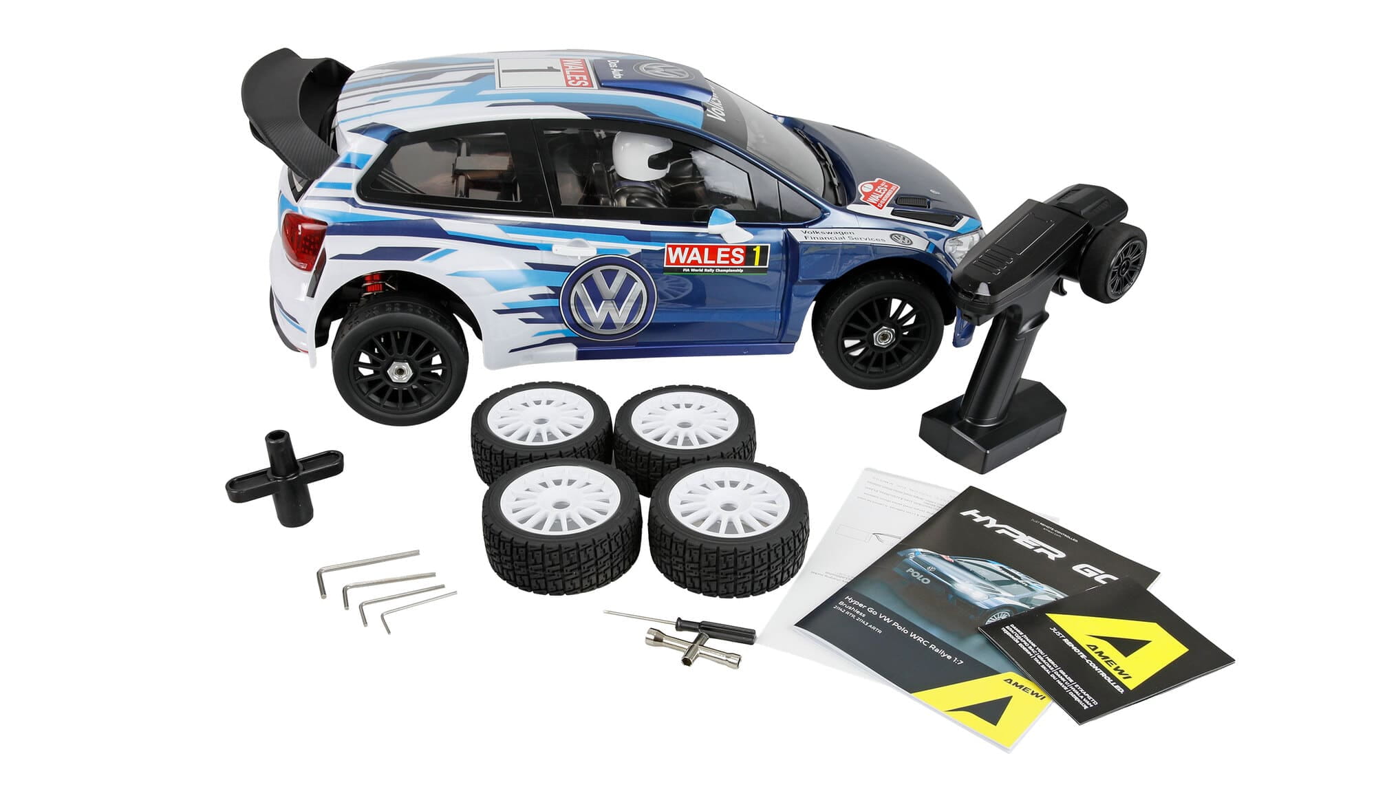 Amewi RC Hyper Go VW Polo WRC Rallye brushless 4WD 1_7 ARTR