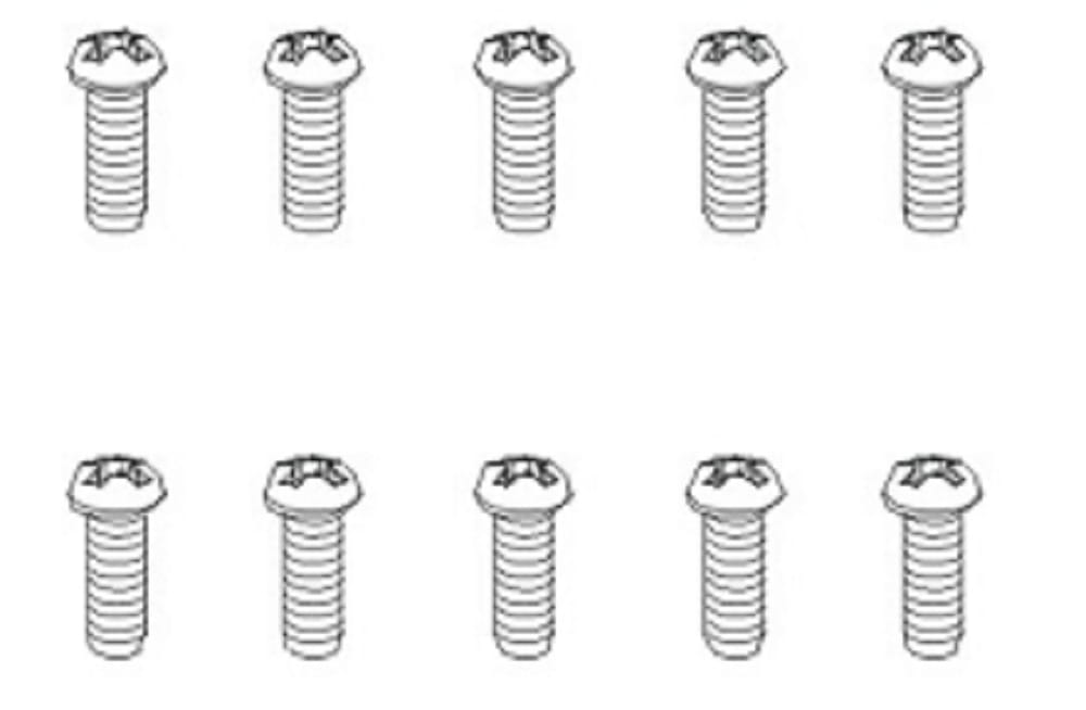 Krick Schrauben BT 2_6x6 BH weiss _10_ - RC-Zubehoer