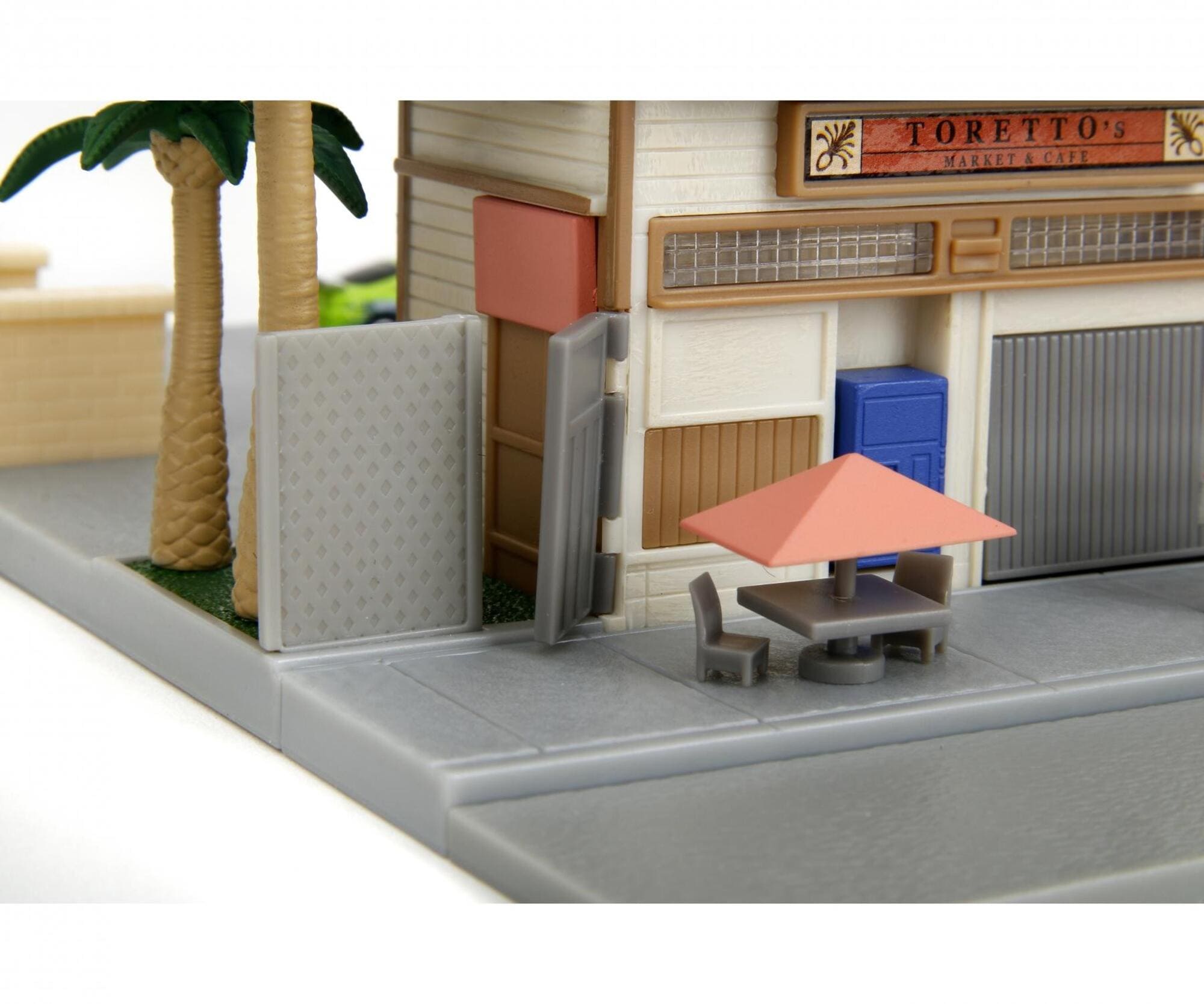 Jada Toys Fast _ Furious Toretto’s Cafe Nanoscene mit 2 Die-Cast Fahrzeugen