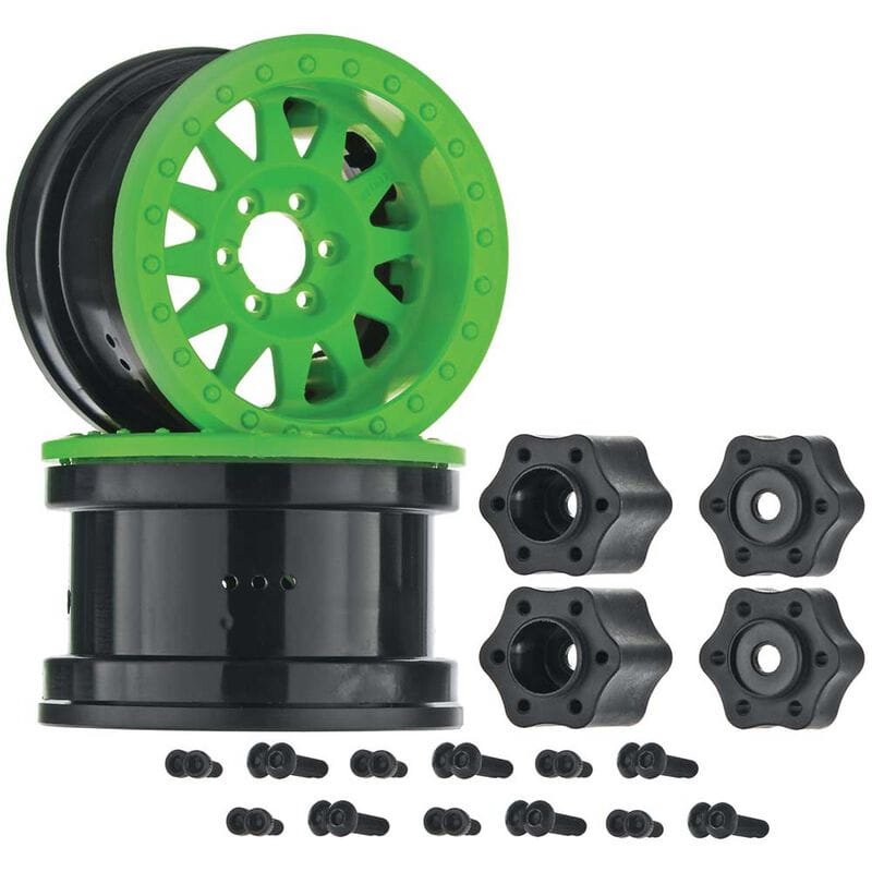Axial AX31363 2.2 Method Beadlock Wheel IFD Green (2)