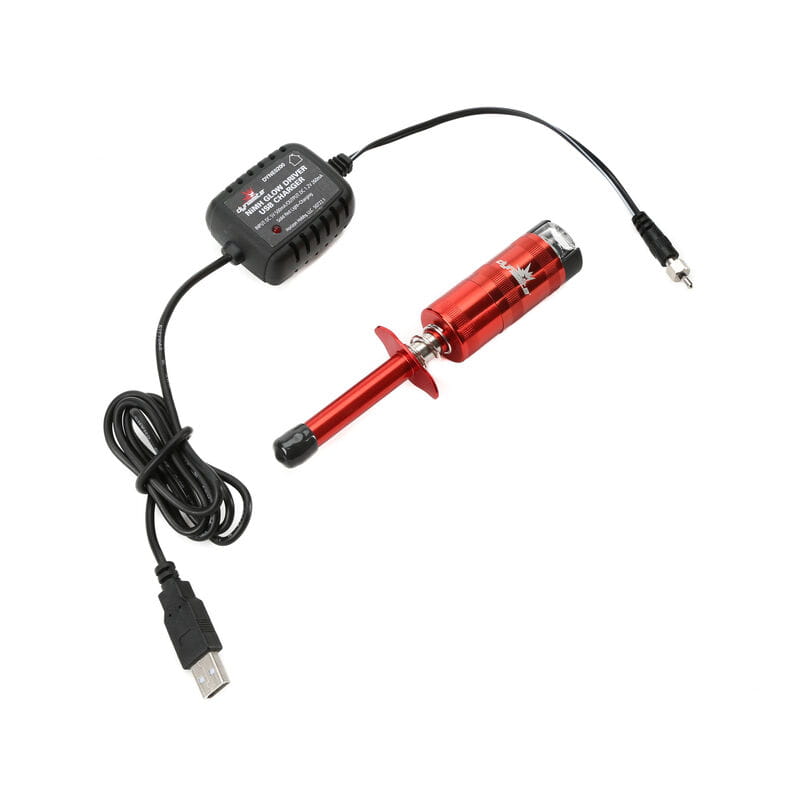 Dynamite NiMh Glühkerzenstecker metrisch  mit USB Ladegerät