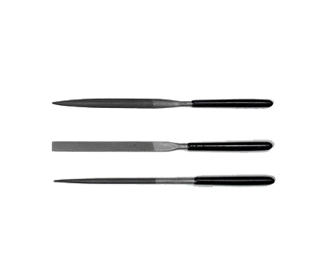Tamiya Feilen Set Basic 3-teilig fuer Modellbau - Flach-_ Rund-_ Halbrundfeile