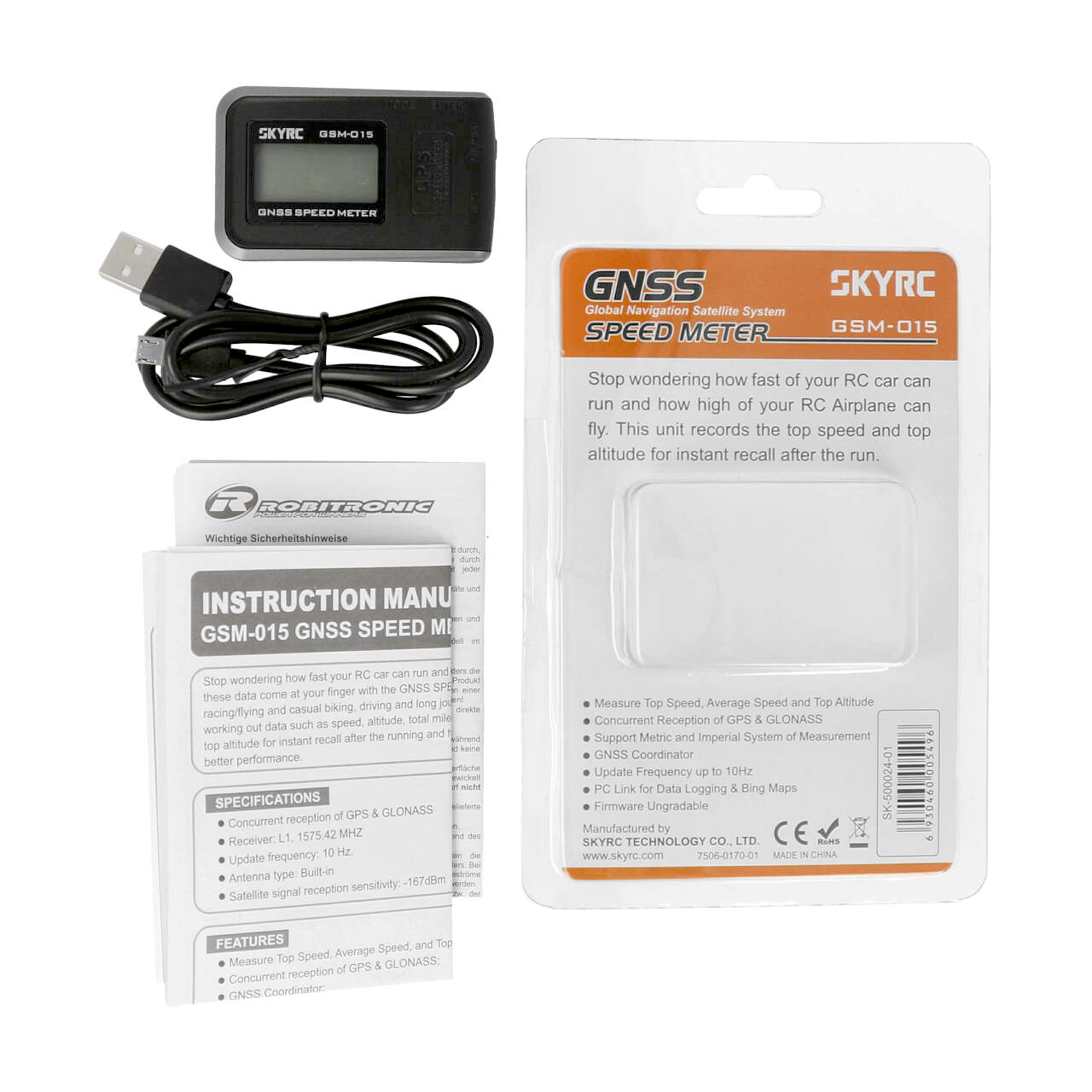 SkyRC GPS Geschwindigkeits Messgerät