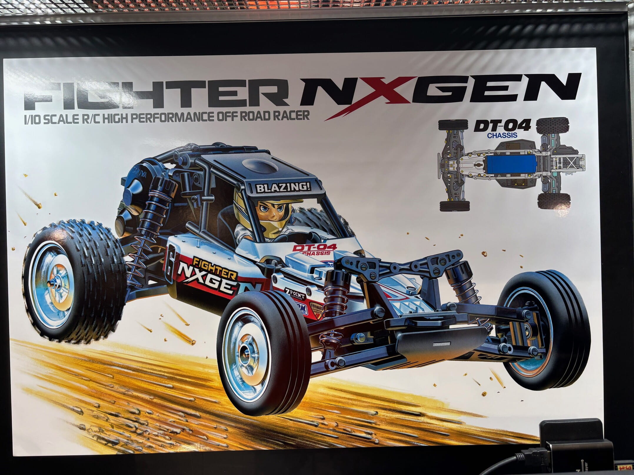 Tamiya DT-04 NXGEN Fighter Buggy 1_10 Bausatz Set mit Akku Ladegeraet und Fernsteuerung - RC-Zubehoer