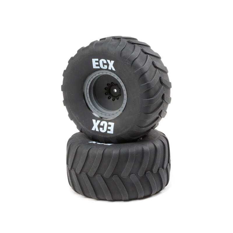 Electrix Rt_Lft Tire_ Prmnt_ Gray Whl _2_ 1_10 2WD Axe MT - RC-Zubehoer