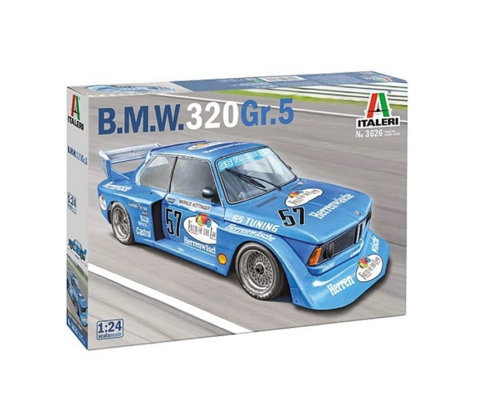 Italeri 1:24 BMW 320 Gr. 5 Plastik Modellauto Bausatz Italeri 1:24 BMW 320 Gr. 5 Plastik Modellauto Bausatz