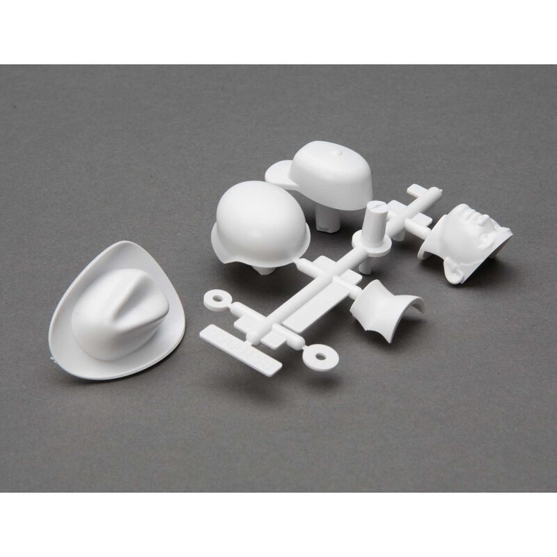 Axial Drivers Head and Hat Set _White_ - RC-Zubehoer