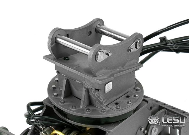 Lesu Sortiergreifer mit Hydraulik aus V2A fuer 74t Bagger - RC-Zubehoer