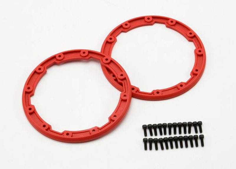 Traxxas Seitenschutzringe Felge rot - RC-Zubehoer