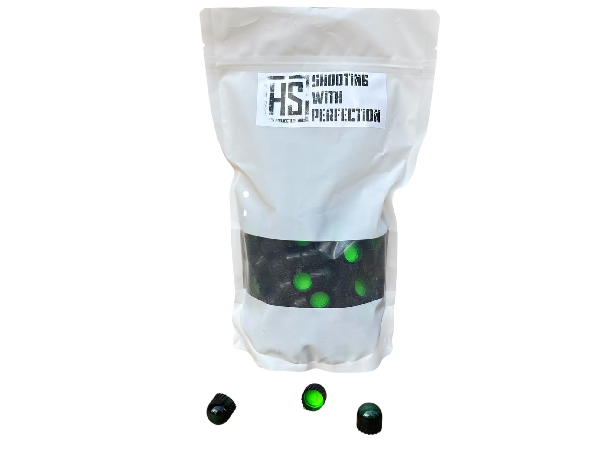 HS Projectiles Trainingsprojektile Paintball 200 Stueck Gruen Neon Gruen Fuellung MagFed