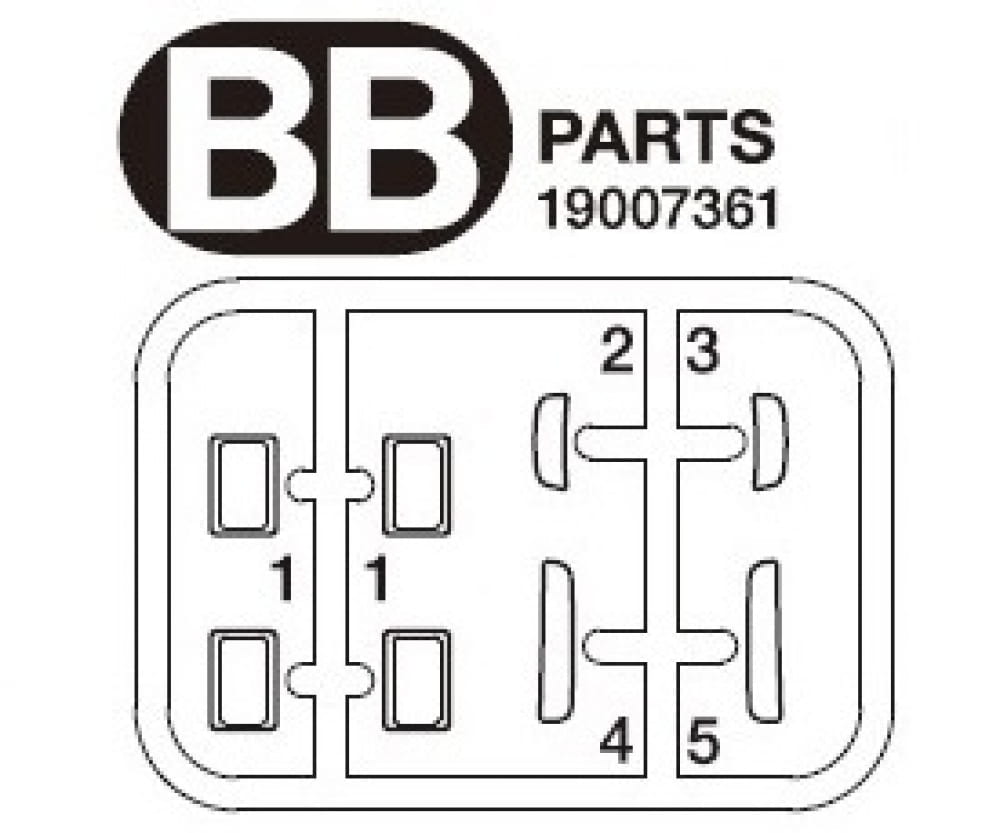 Tamiya BB-Teile Glasteile Seitenbeg. S770 56368 Tamiya BB-Teile Glasteile Seitenbeg. S770 56368 - RC-Zubehoer