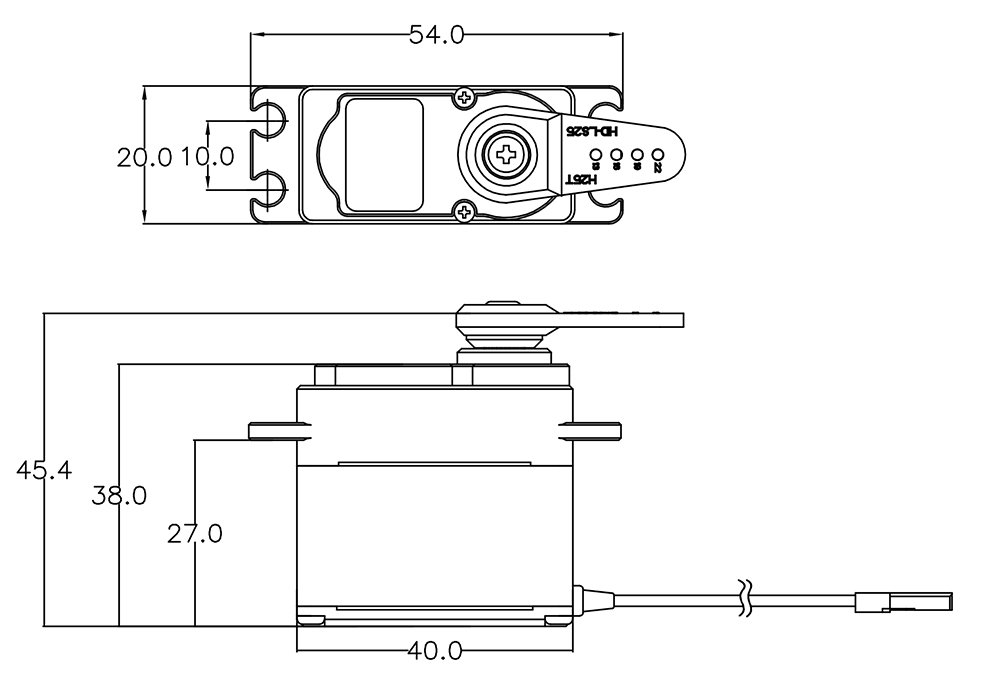 Hitec Servo D946TW Full Metal Case