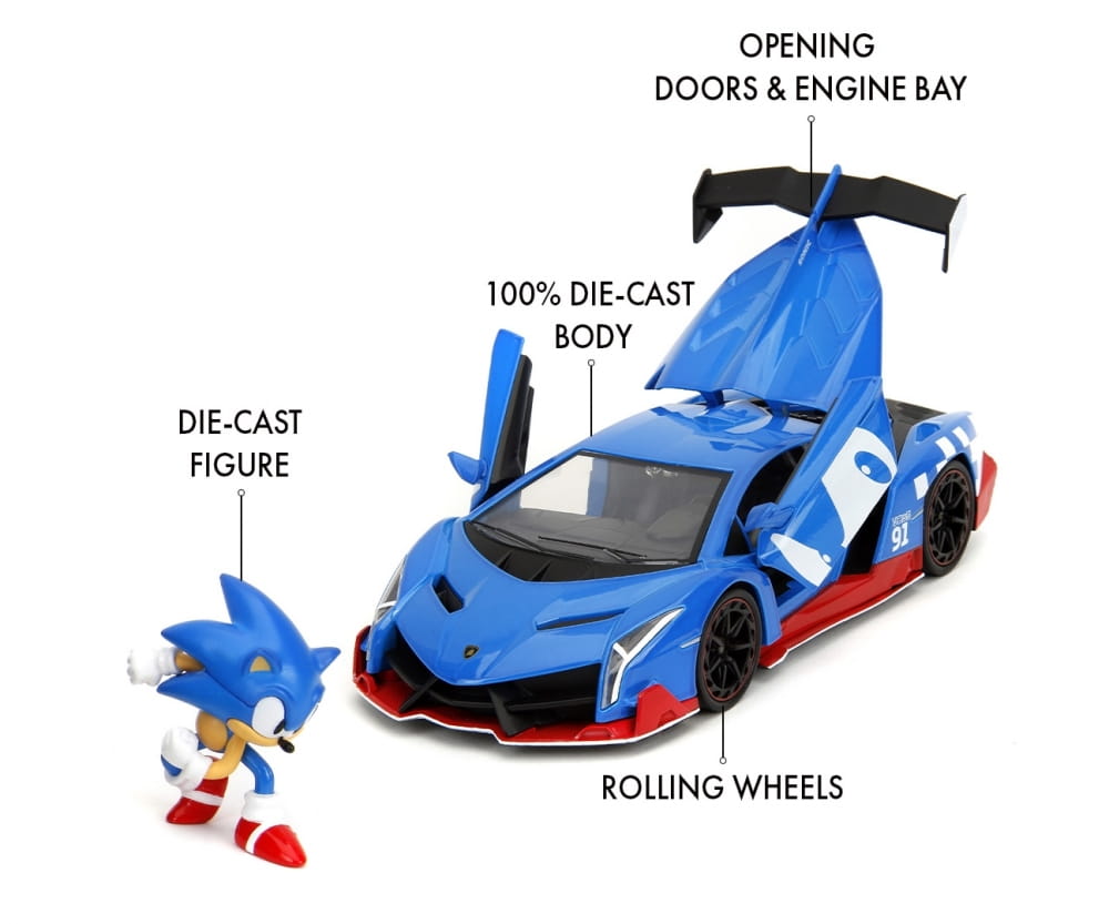 Jada Sonic 2009 Chevrolet Corvette 1:24 Modellauto