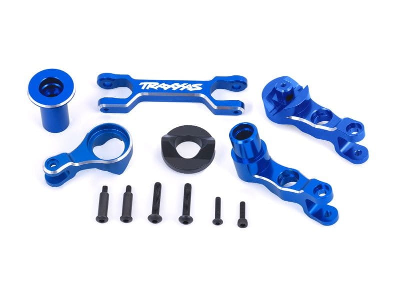 Traxxas Servosaver Umlenkung Alu blau - RC-Zubehoer