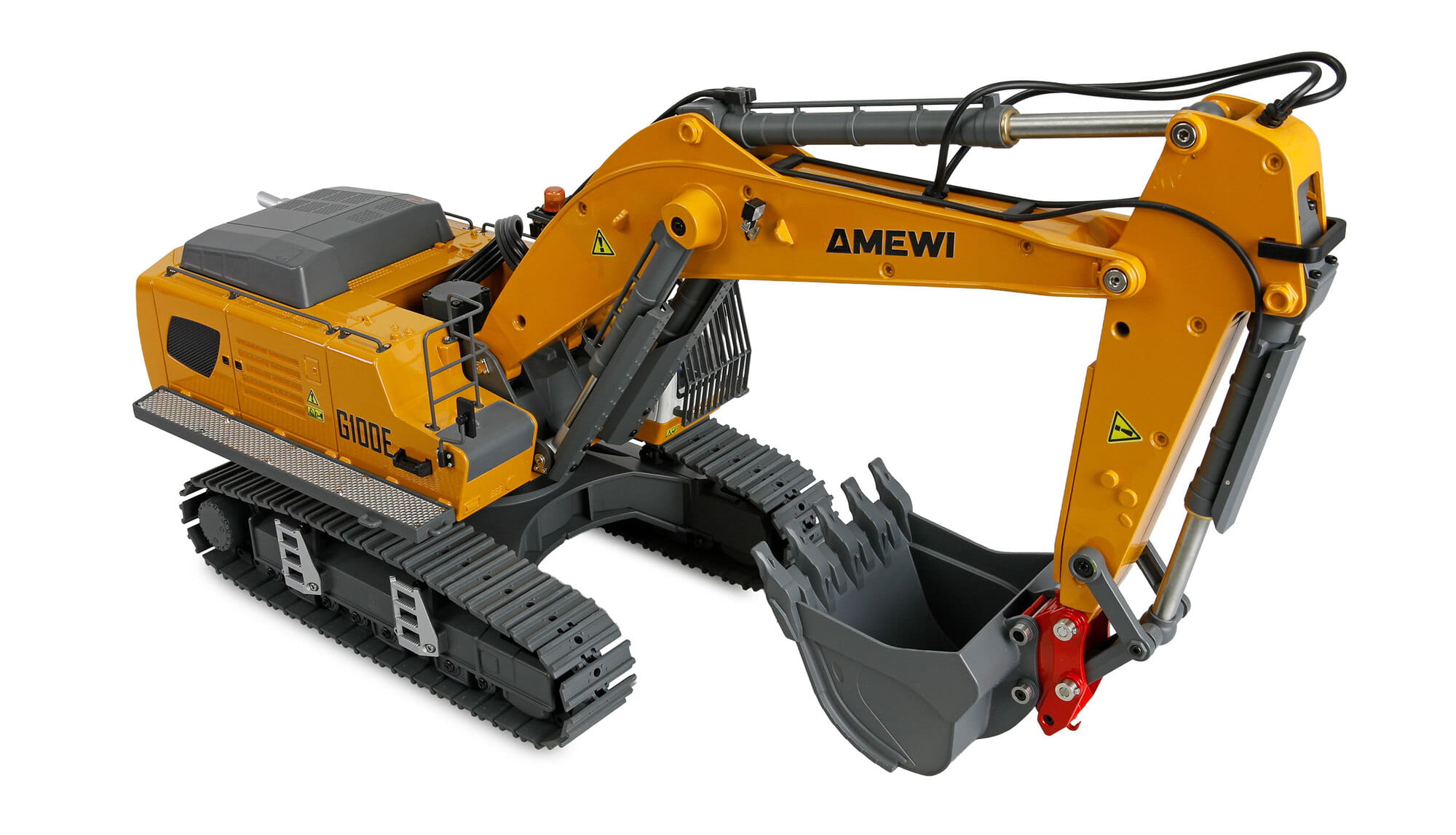 Amewi G100E Vollmetall RC Bagger 1_18 XXL RTR mit Anbaugeraeten