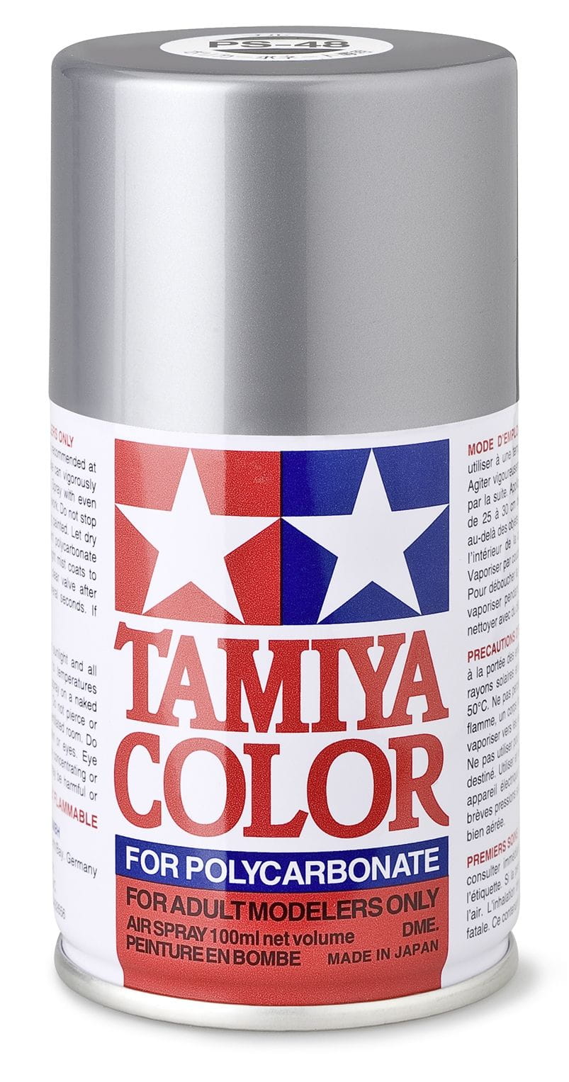 Tamiya PS-48 Aluminium silber Sprühfarbe 100ml für Polycarbonat ( Lexanfarbe )