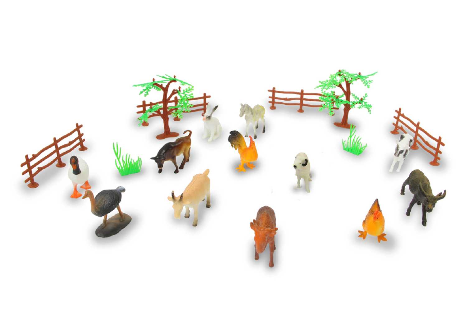 Jamara Tierspielset Farm Animals 3,5" 20tlg.