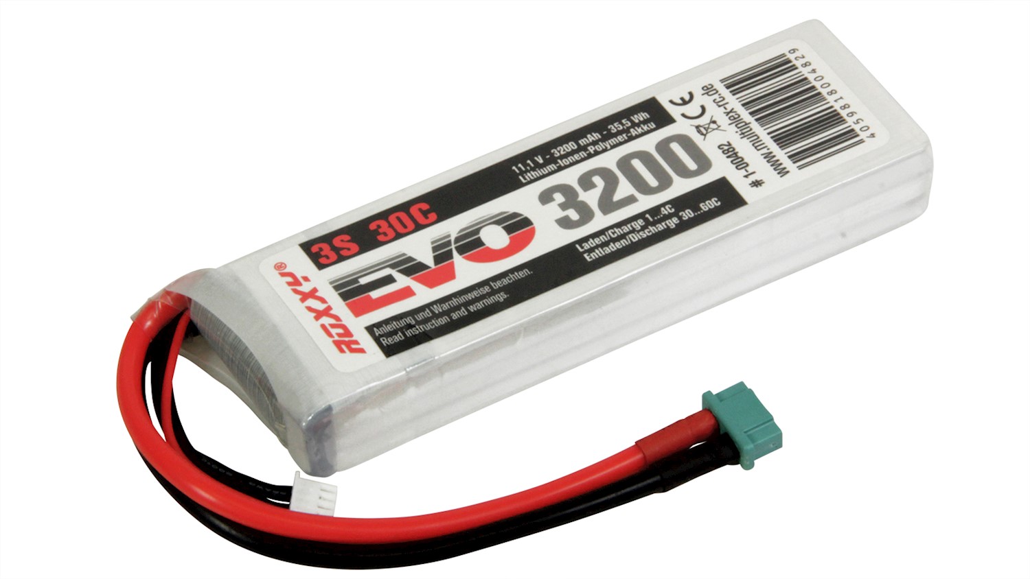 Multiplex ROXXY EVO LiPo Akku 11_1V 3-3200M 30C 35_5 Wh - RC-Zubehoer