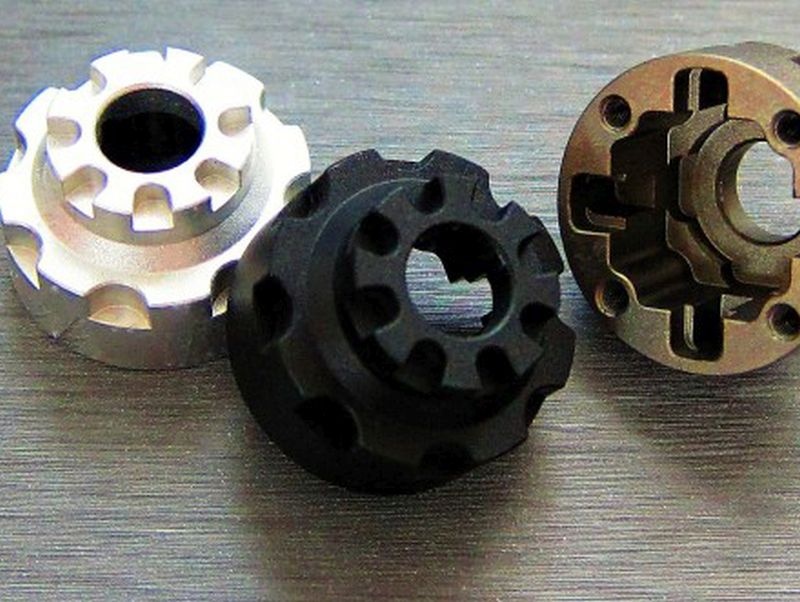 SAMIX Alu Diff-Gehaeuse schwarz fuer Traxxas TRX4 _ 6 - RC-Zubehoer