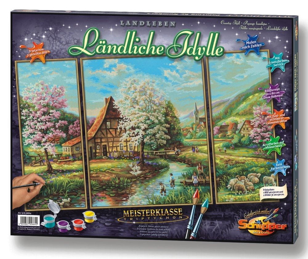 Schipper Malen nach Zahlen Ländliche Idylle Meisterklasse Triptychon Schipper Malen nach Zahlen Ländliche Idylle Meisterklasse Triptychon