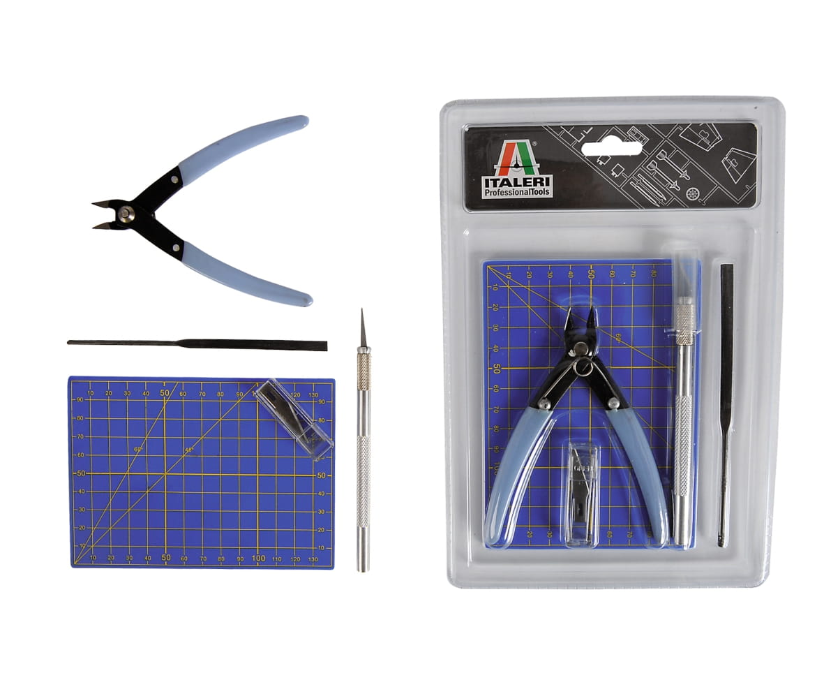 Italeri Werkzeug-Set fuer Plastikmodellbau – Komplettes Set fuer Modellbauer