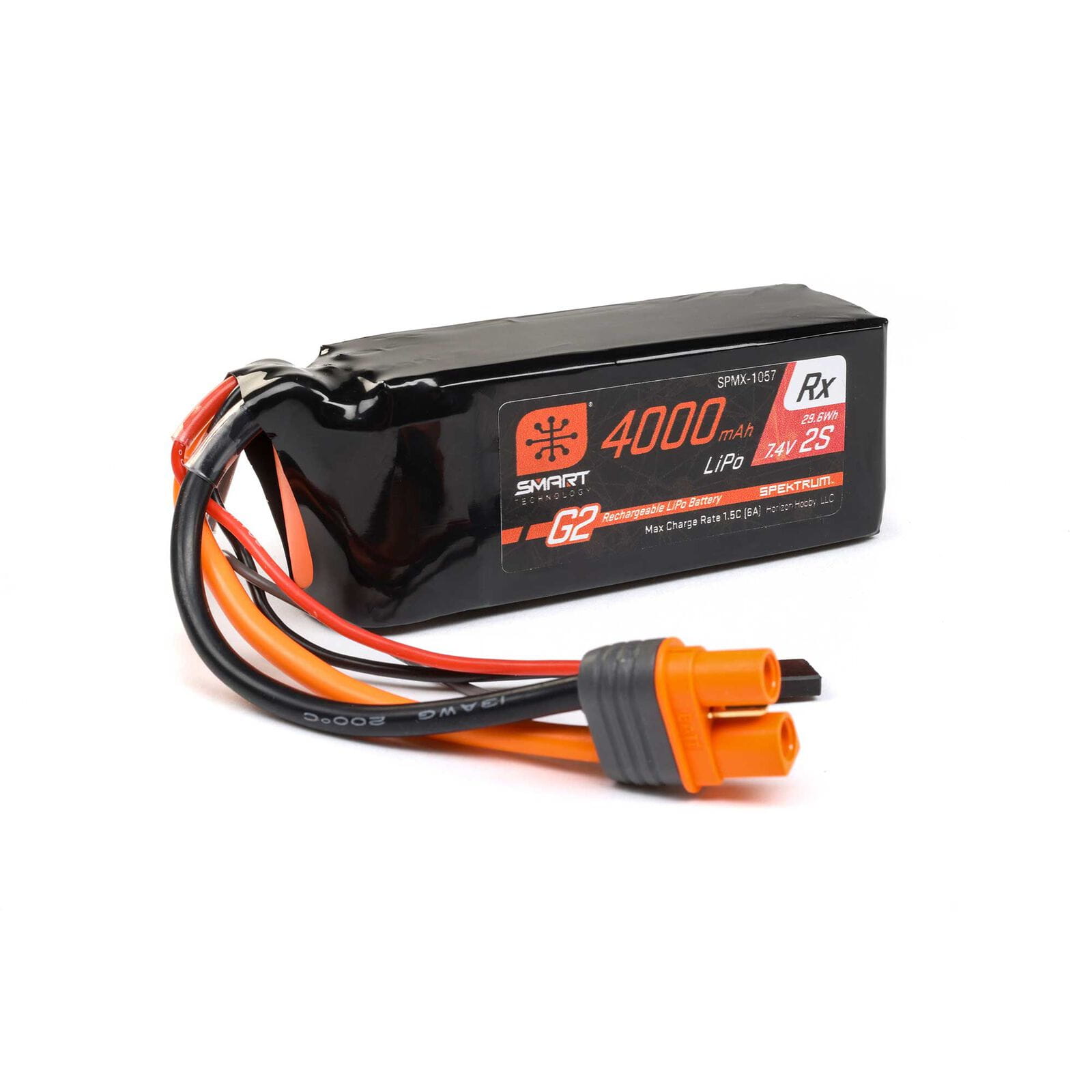 Spektrum 7_4V 4000mAh 2S 15C Smart G2 Empfaenger Lipo Akku_ IC3 - RC-Zubehoer