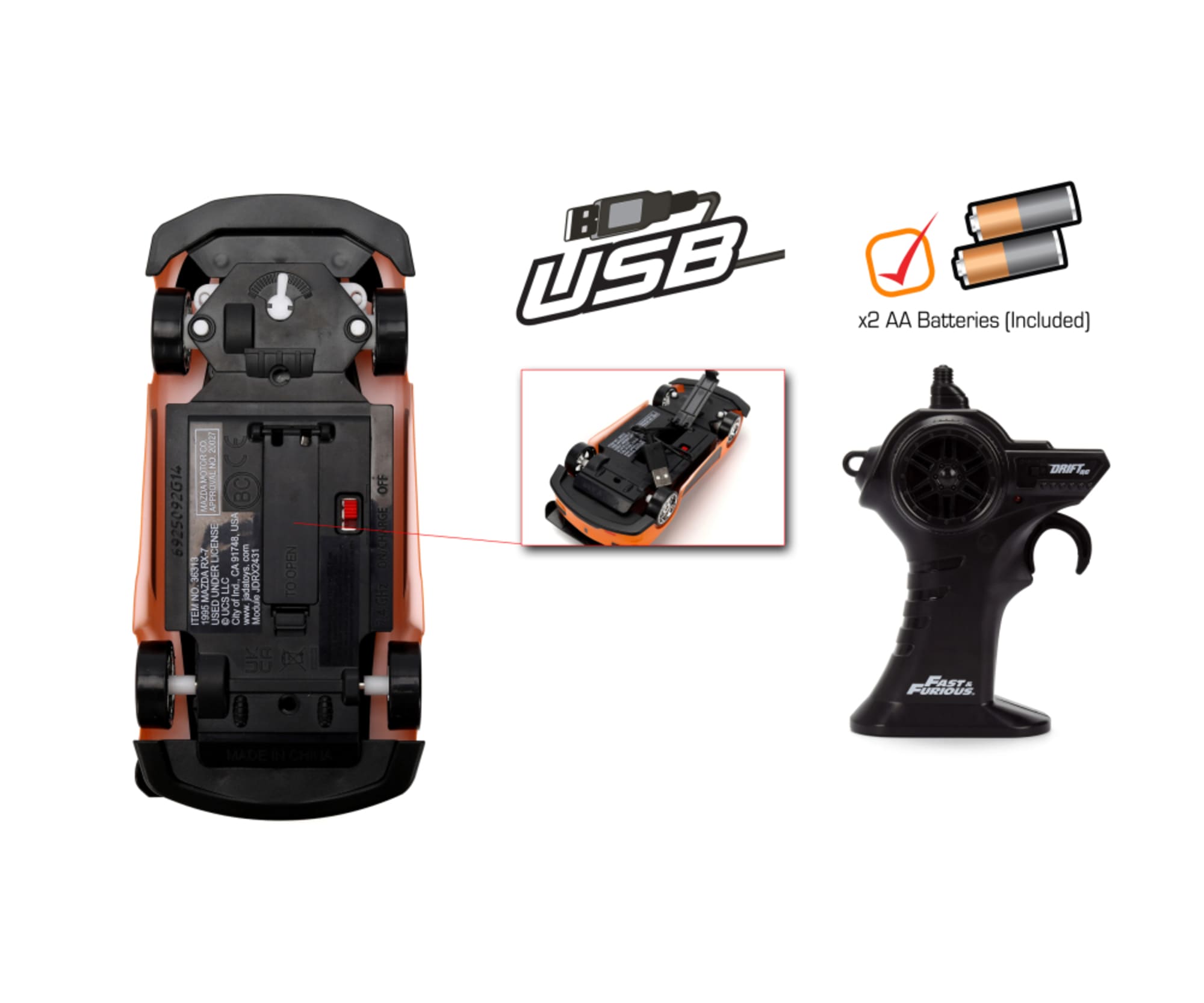 Jada Fast - Furious RC Drift Twin Pack 1_24 - RC-Zubehoer